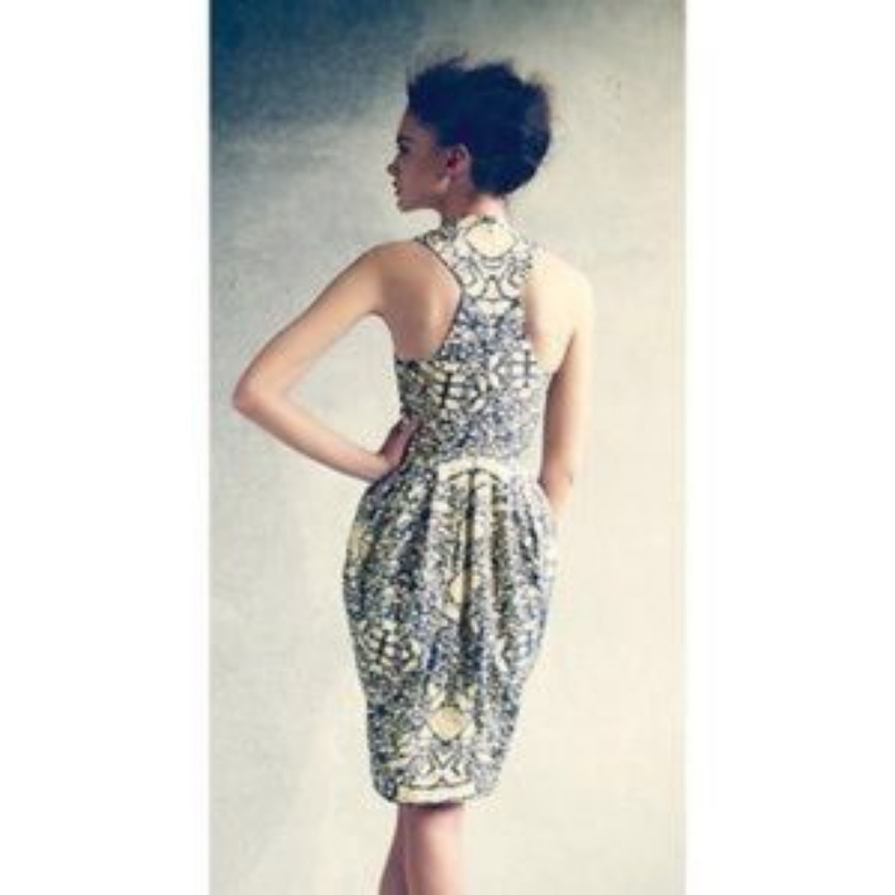Anthropologie bubble hem dress